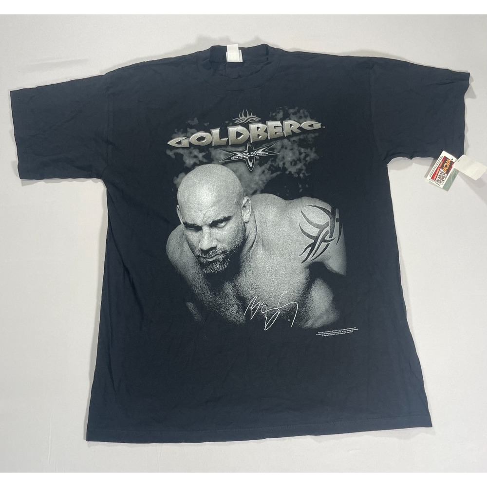 VTG 90s WWE 1999 WCW World Championship Wrestling Goldberg T-Shirt XL
